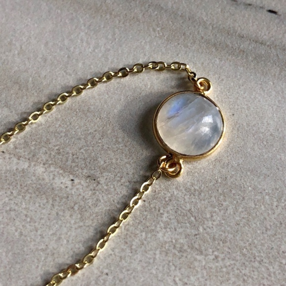 FINAL MARKDOWN 🌟 Moonstone 14k gold Necklace. Last one! - Picture 2 of 2